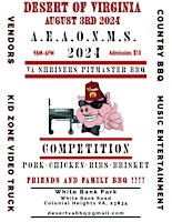 Imagem principal do evento A.E.A.O.N.M.S. DESERT OF VIRGINIA PITMASTER COMPETITION AND FAMILY BARBQUE