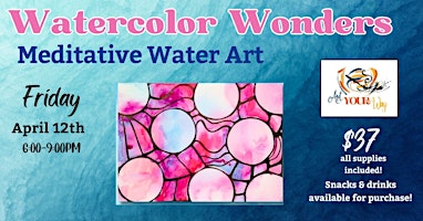 Watercolor Wonders Series: Meditative Water Art primary image