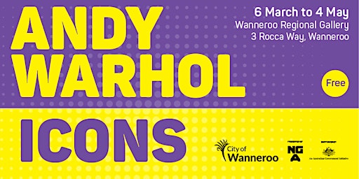 Imagem principal do evento Andy Warhol: ICONS Exhibition