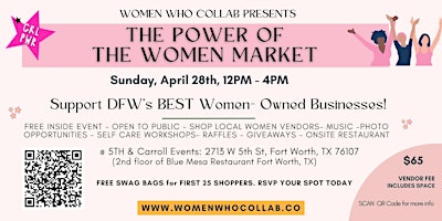 Hauptbild für The Power of the Women Market - Sip & Shop