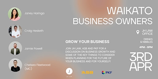 Hauptbild für Waikato Business Owners