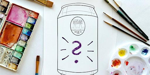 Imagem principal do evento Watercolor Workshop: Paint Your Own Beer Label at Leikam Brewing