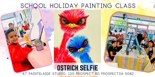 School Holiday Painting Class - Ostrich Selfie primary image