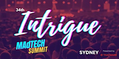 Image principale de Intrigue MAdTech Summit 2024 - Sydney