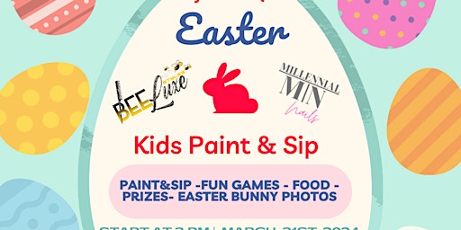 Imagem principal do evento Easter Kids Paint & Sip