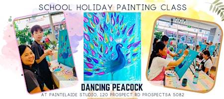 Imagem principal de School Holiday Painting Class - Paint the Dancing Peacock
