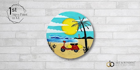 Sip & Paint Night : Sunny Seaside Journey