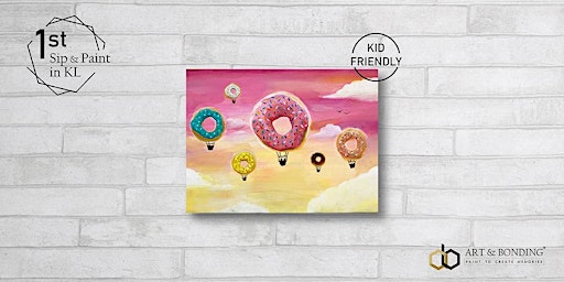 Hauptbild für Sunday Sip & Paint : Donut Hot Air Balloon