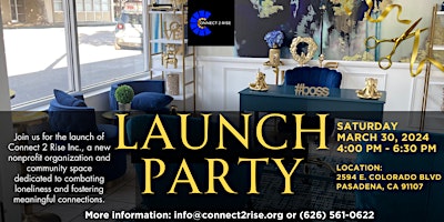 Imagen principal de Connect 2 Rise Inc. Launch Party/ Ribbon Cutting