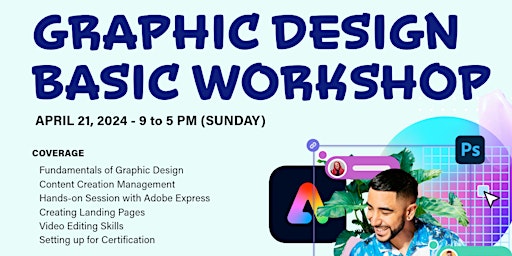 Imagem principal de Graphic Design Basic Workshop using Adobe Express