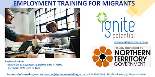 Imagem principal do evento EMPLOYMENT TRAINING FOR MIGRANTS