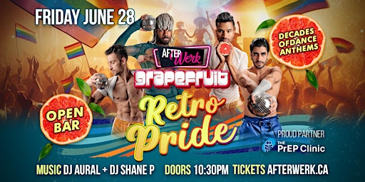 Primaire afbeelding van Retro Pride Open Bar Party by After Werk & Grapefruit