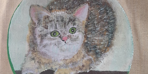 Immagine principale di Paint a Cat: acrylic painting on shopping bag 