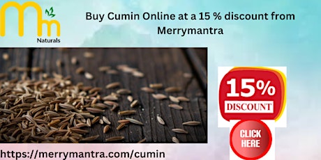 Buy cumin online at a 15% discount from MerryMantra