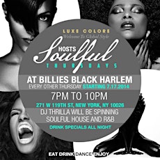 Luxe Colore Hosts Soulful Thursdays at Billies Black Harlem primary image