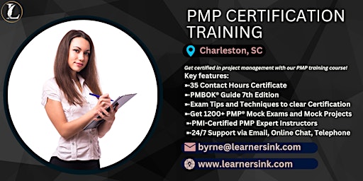 Primaire afbeelding van PMP Exam Certification Classroom Training Course in Charleston, SC