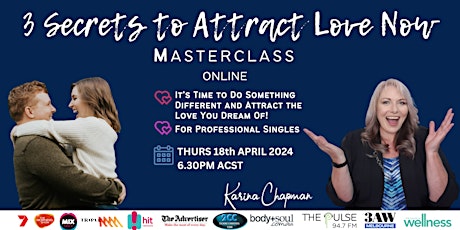 3 Secrets to Attract Love Now Masterclass