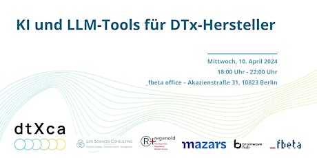 Image principale de KI und LLM-Tools für DTx-Hersteller