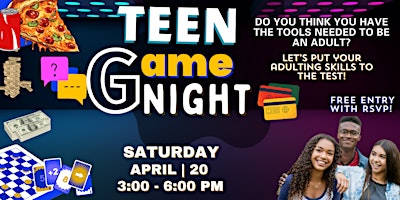 Teen Game Night primary image