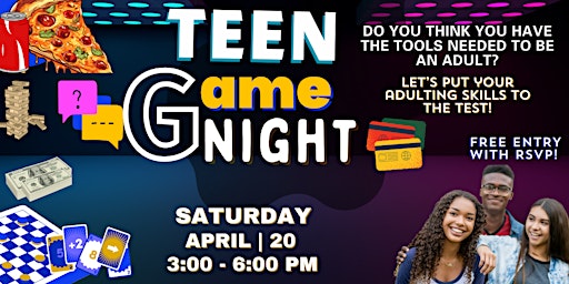 Imagem principal do evento Teen Game Night