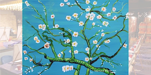 Paint, Wine and Platter  Night - 'Van Gogh's Almond Flowers' primary image