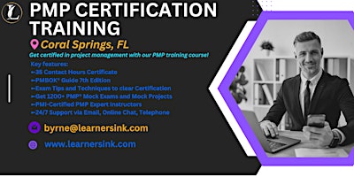 Primaire afbeelding van PMP Exam Certification Classroom Training Course in Coral Springs, FL