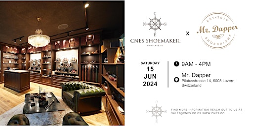 Primaire afbeelding van CNES Shoemaker x Mr. Dapper Trunk Show 2024