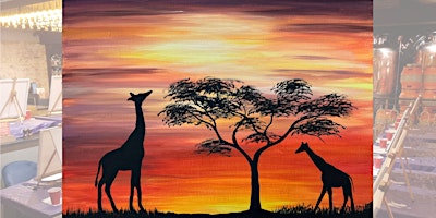 Imagem principal do evento Paint, Wine and Platter  Night - 'Safari Wonders'