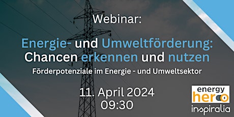 Webinar - Energie- und Umweltförderung: Chancen erkennen und nutzen