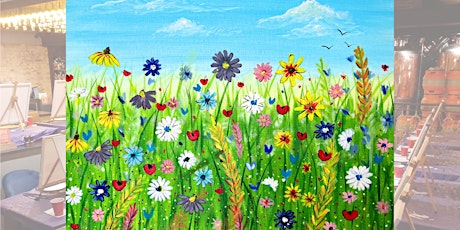 Paint, Wine and Platter  Night - 'Summer Meadow'