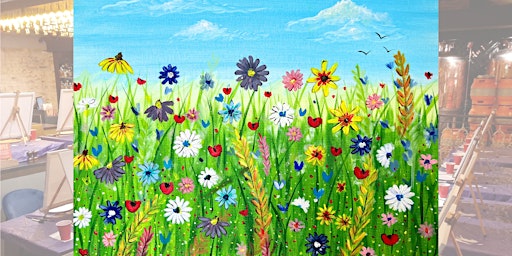 Paint, Wine and Platter  Night - 'Summer Meadow' primary image