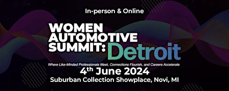 Immagine principale di Women Automotive Summit: Detroit 