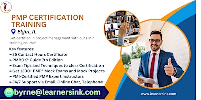 Hauptbild für PMP Exam Certification Classroom Training Course in Elgin, IL