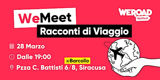 Imagem principal do evento WeMeet | Racconti di Viaggio