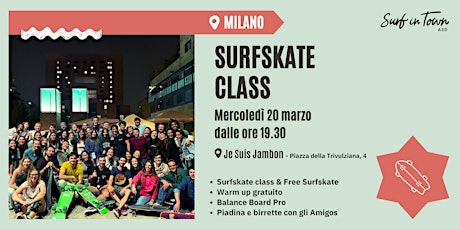 Immagine principale di Corsi di Surfskate Milano - tutti i livelli 