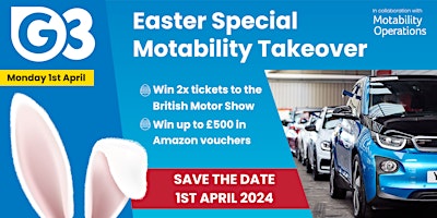 Primaire afbeelding van Easter Special - Motability Takeover - 1st April 2024