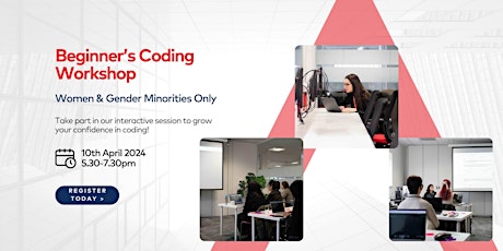 Beginner's Coding Workshop - Women and Gender Minorities Only
