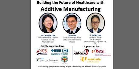 Image principale de Seminar - Building the Future of Healthcare with  Additive Manufacturing
