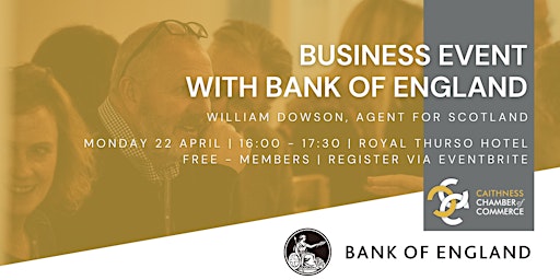 Imagem principal do evento Business  Event with Bank of England