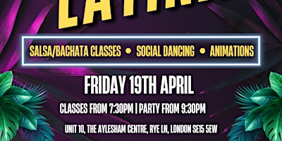 LATIN FIESTA - Salsa/Bachata Peckham! primary image