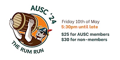 Immagine principale di The Rum Run 2024 - AUSC Pubcrawl 