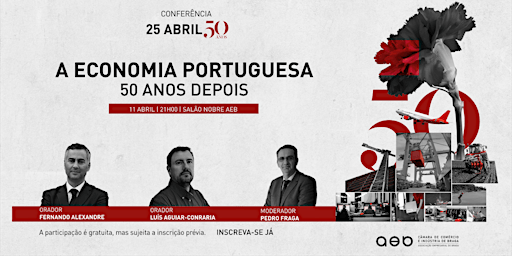 Imagem principal do evento Conferência 25 de abril - A Economia Portuguesa 50 anos depois