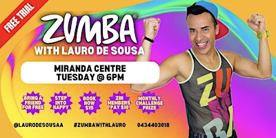 Zumba with Lauro de Sousa primary image