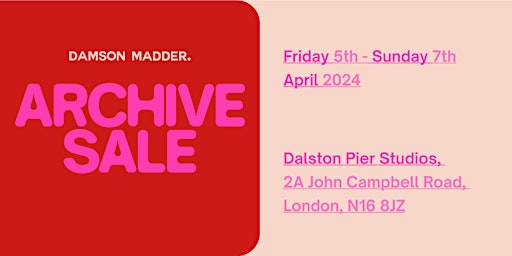 Damson Madder Archive Sale primary image