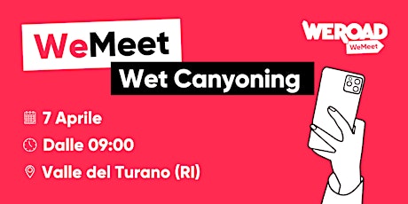 WeMeet | Wet Canyoning