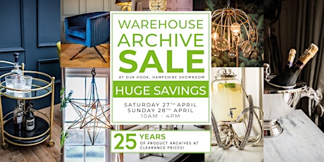 Culinary Concepts Warehouse Archive Sale