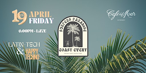 COAST EVENT - Surfers Paradise edition at Café del Mar Sydney primary image