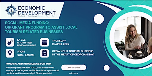 Primaire afbeelding van Social Media Power: OIP Grant Program for Local Tourism-Related Businesses