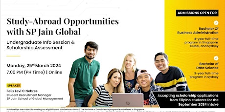 Study-Abroad Opportunities with SP Jain Global! primary image