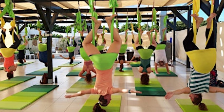 Aerial Yoga Workshop für Beginner auf Deutsch